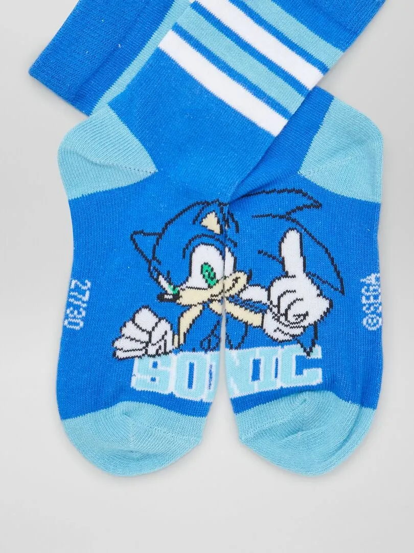 PACK DE CALCETINES 'SONIC'  3 PARES  AZUL